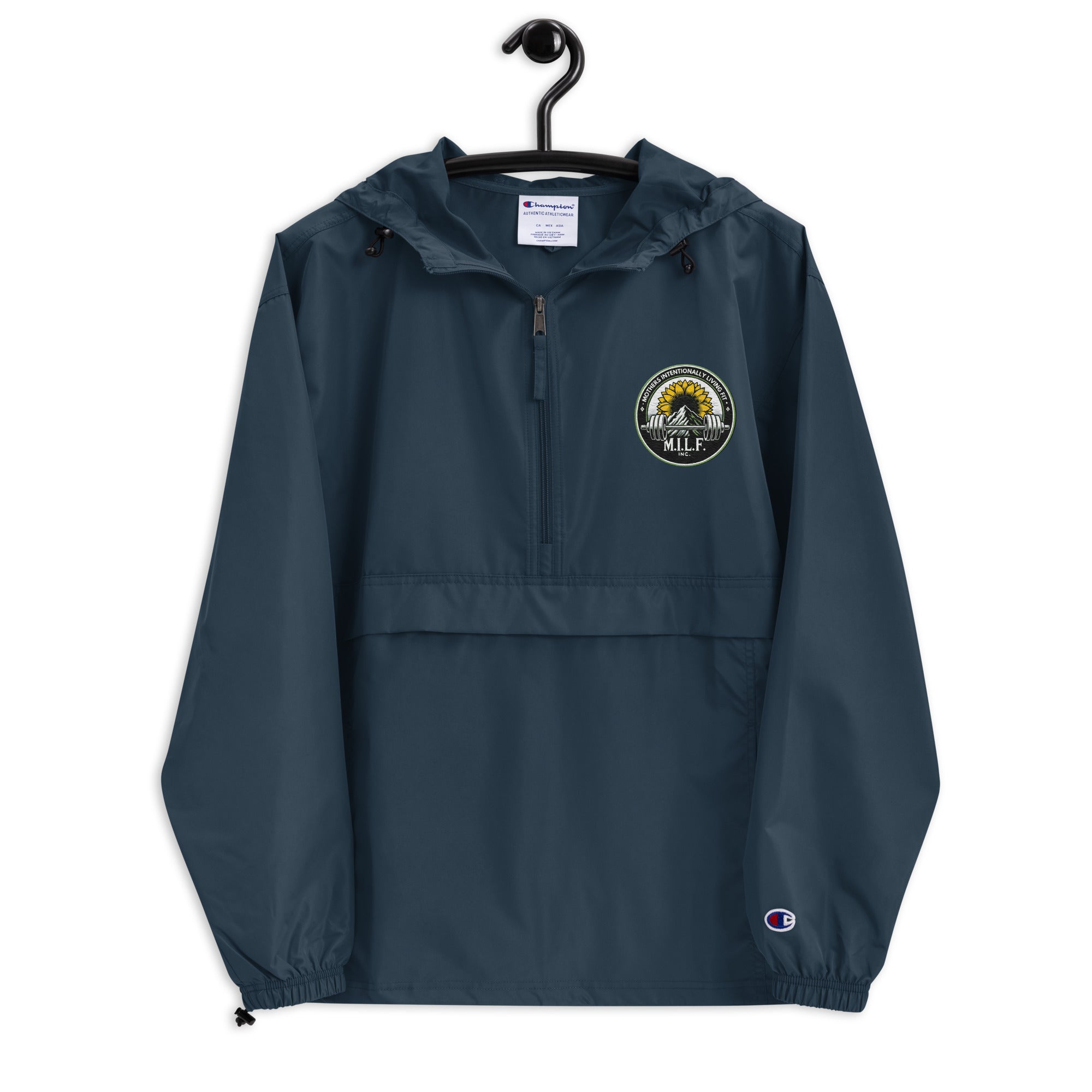 Champion - 新品 M Champion USA golf jacket プロ着用モデル グレ Champion チャンピオン ゴルフ タフタ Vネック プルオーバー